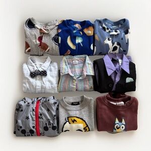 Baby Boys 12M-2T, 3T Fleece Sweatshirts, Sweaters, Shirts Lot Of 10+ Pcs Bundle